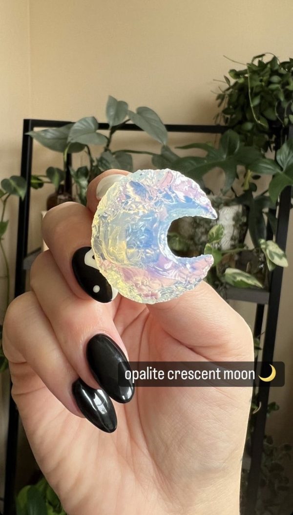 Opalite Crescent Moon