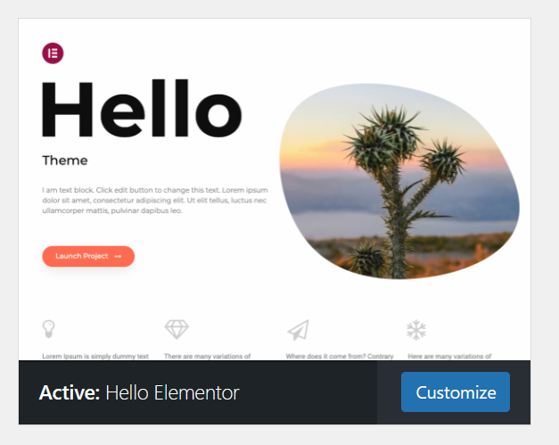 Elementor Theme